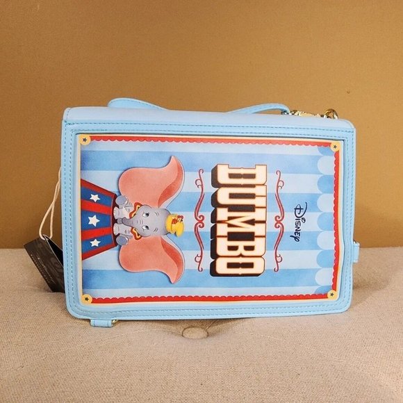Loungefly Disney Dumbo Story Book Convertible Backpack Crossbody Bag NEW main image 7
